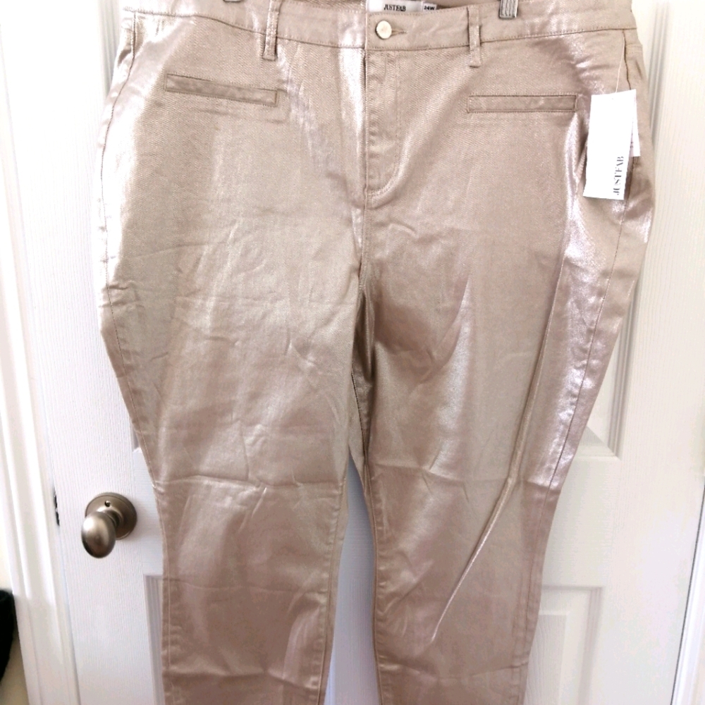 Metallic pants